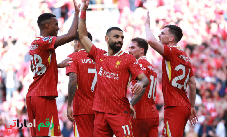 ليفربول يحتفل بخماسية أمام وست هام في الدوري الإنجليزي
